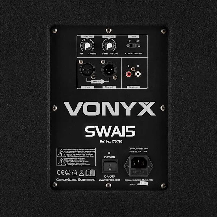 Skytec Subwoofers Sono SWA15 Subwoofer Actif De Sono 8 Skytec Subwoofers Sono SWA15 Subwoofer Actif De Sono – Image 6