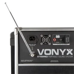 Vonyx Packs & Sets Sono ST-100 MKII Système De Sono Mobile 10 Vonyx Packs & Sets Sono ST-100 MKII Système De Sono Mobile -Sonorisation Magasin 10031067 yy 0004 detail Vonyx ST100 MKII Portable Sound System 8 BT CD