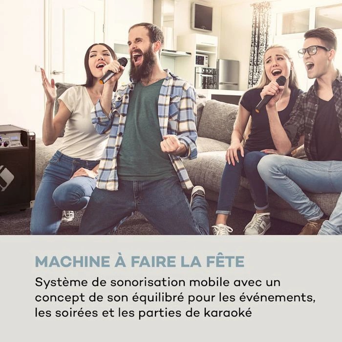 Auna Packs & Sets Sono Moving 80 Système De Sono 4 Auna Packs & Sets Sono Moving 80 Système De Sono – Image 2