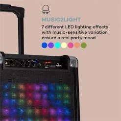 Auna Packs & Sets Sono Moving 80.2 LED Système De Sono 11 Auna Packs & Sets Sono Moving 80.2 LED Système De Sono -Sonorisation Magasin 10033254 yy 0004 logo auna Moving LED PA Anlage 100W