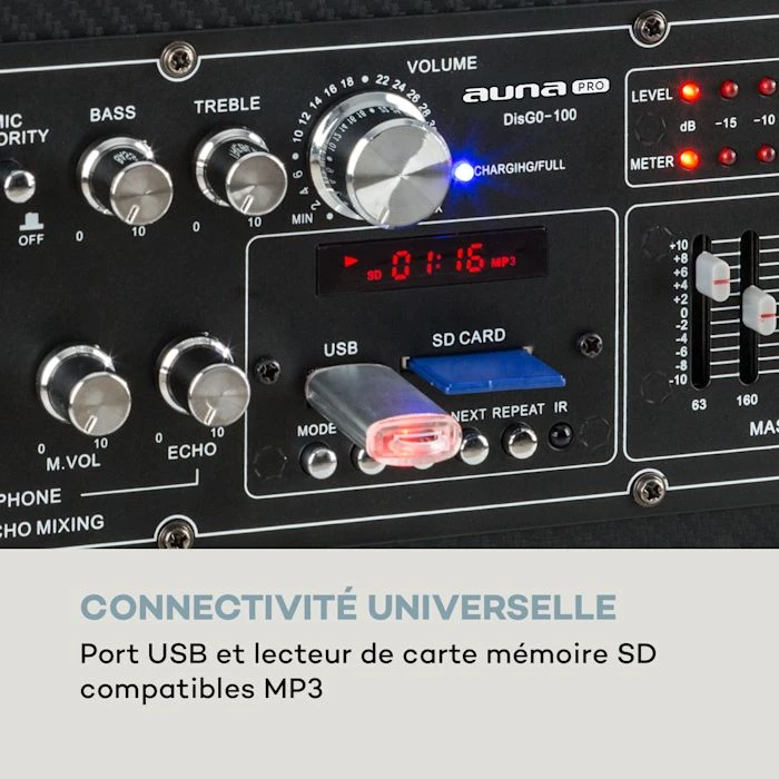 Auna Pro Packs & Sets Sono DisGo Box 100 Système De Sono 8 Auna Pro Packs & Sets Sono DisGo Box 100 Système De Sono – Image 6