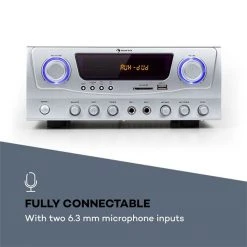 Electronic-Star Packs Sono Classés Selon Les Performances EStar Easy Ensemble De Sono -Sonorisation Magasin 60000017 yy 0005 logo auna Amplifier Amp2 BT SI Silver