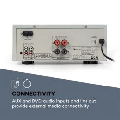 Electronic-Star Packs Sono Classés Selon Les Performances EStar Easy Ensemble De Sono -Sonorisation Magasin 60000017 yy 0006 logo auna Amplifier Amp2 BT SI Silver