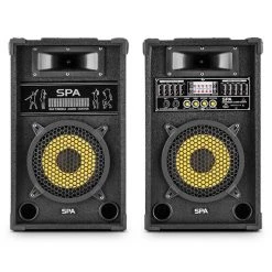 OneConcept Packs & Sets Sono Yellow Star 8 Kit D'enceintes De Karaoké -Sonorisation Magasin 60002076 yy 0006 front 01 SkyTec SPA800Y PA Lautsprecher Paar