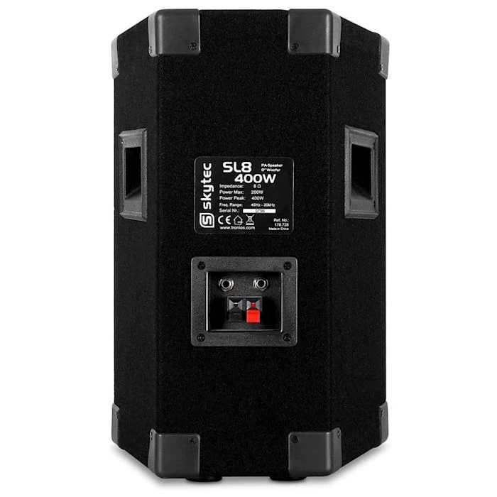 Enceintes De Sono Skytec SL8 Paire D'enceintes 6 Enceintes De Sono Skytec SL8 Paire D'enceintes – Image 4
