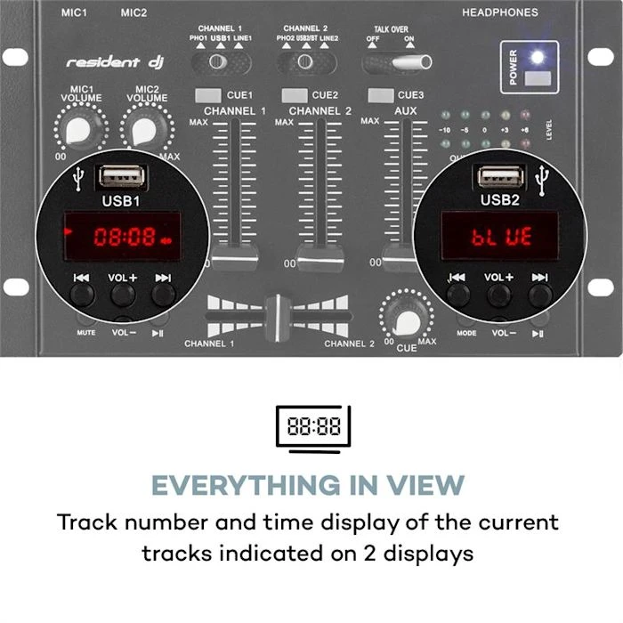 Skytec Amplificateurs Sono SPL300 Kit Ampli De Sono Et Table De Mixage 8 Skytec Amplificateurs Sono SPL300 Kit Ampli De Sono Et Table De Mixage – Image 6