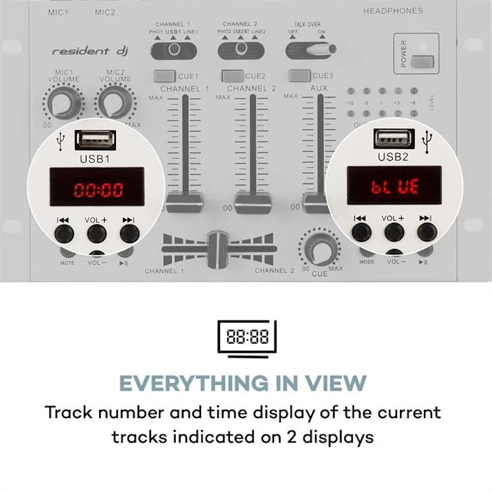 Skytec Amplificateurs Sono SPL400 Kit Amplificateur De Sono Et Table De Mixage 8 Skytec Amplificateurs Sono SPL400 Kit Amplificateur De Sono Et Table De Mixage – Image 6