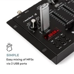 Amplificateurs Sono Skytec SPL500EQ Kit Amplificateur De Sono Et Table De Mixage -Sonorisation Magasin 60002350 yy 0006 logo Resident DJ 22BT 2CH Mixer schwarz